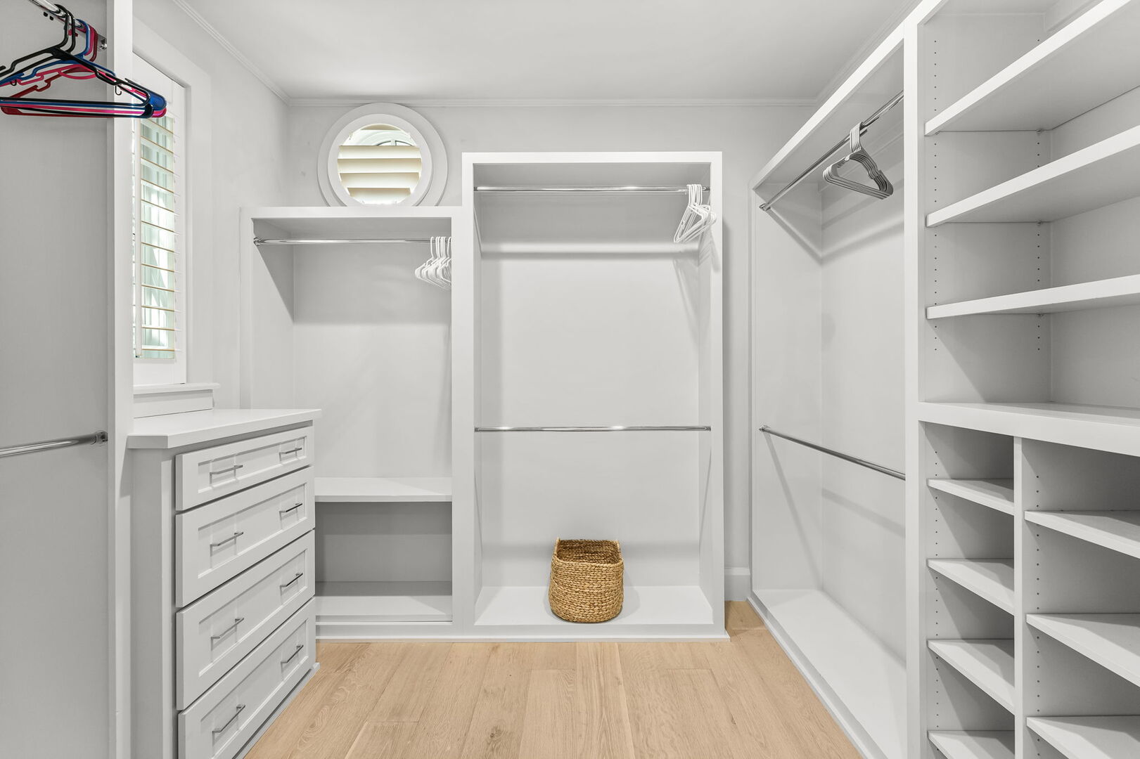 Large walk-in closet.