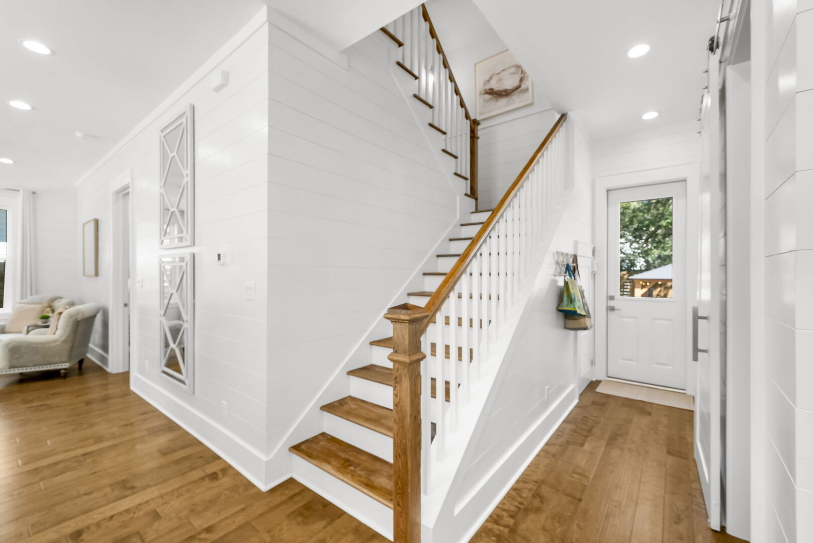 Stairs to second floor.