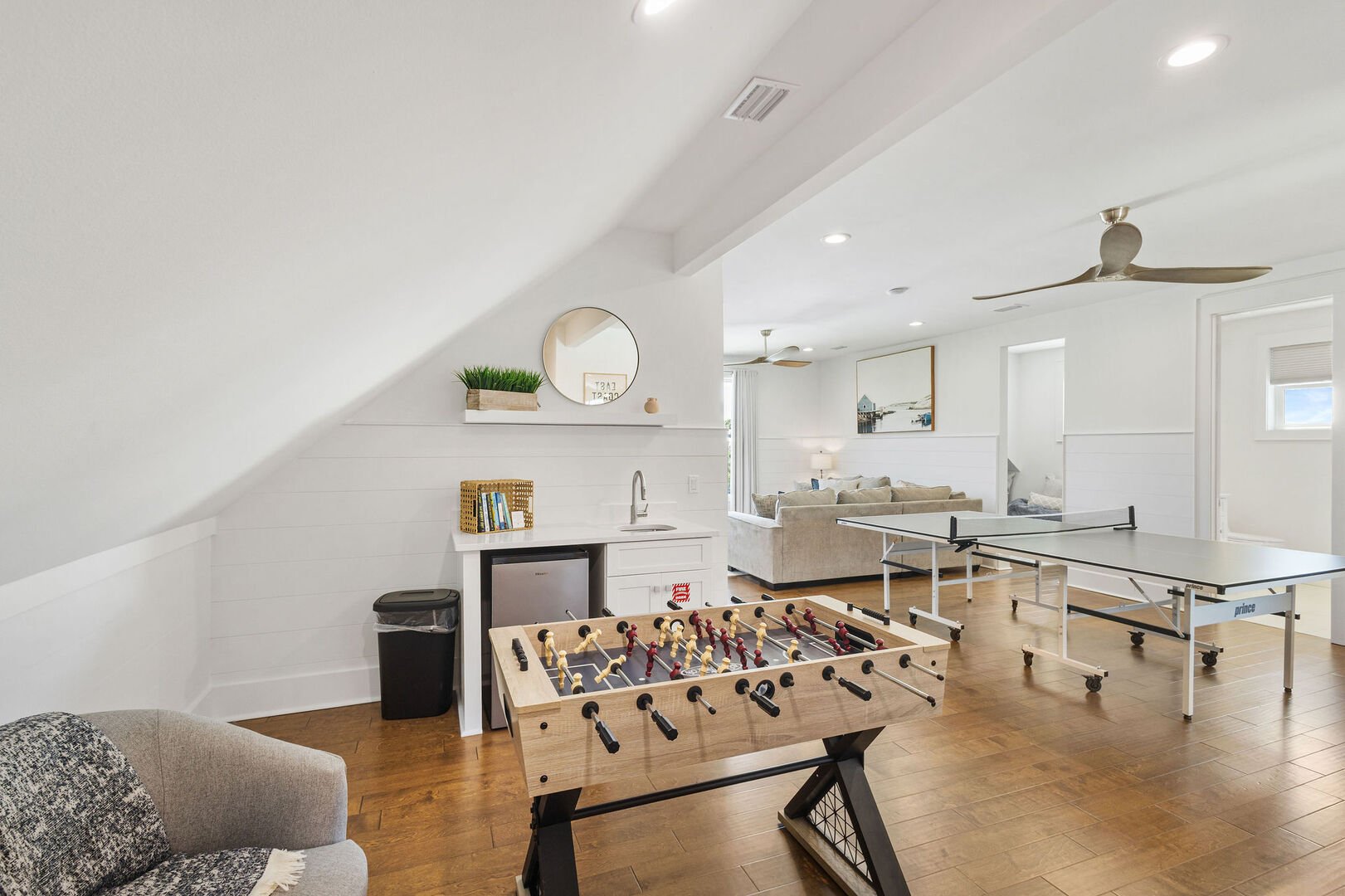 Home features a third floor living & gaming space.