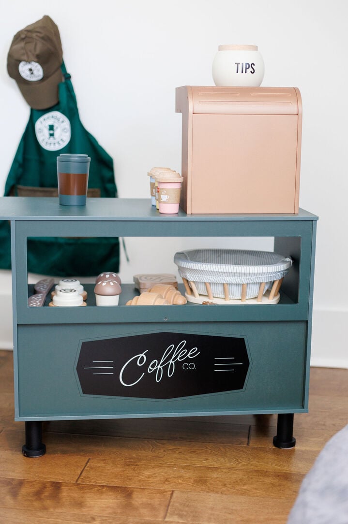 Loft space features a children's area.