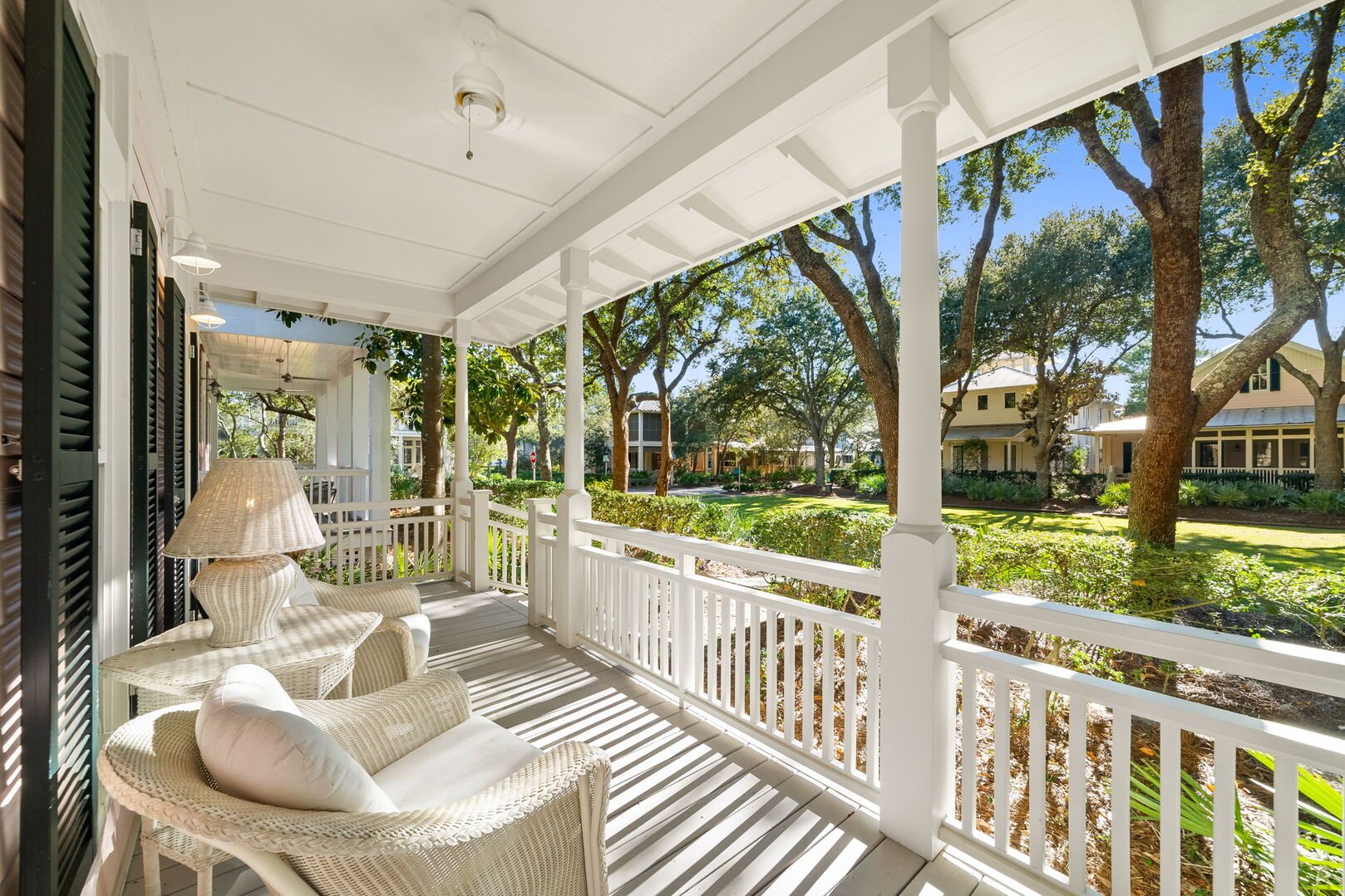 Covered front porch.