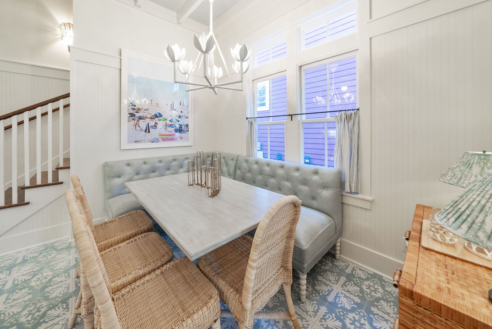 Dining seating for 8.