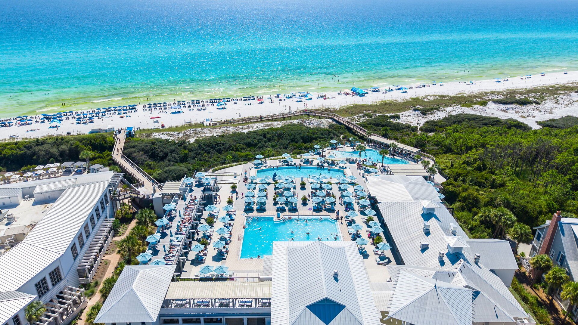 Watercolor Beach Club included with your stay!