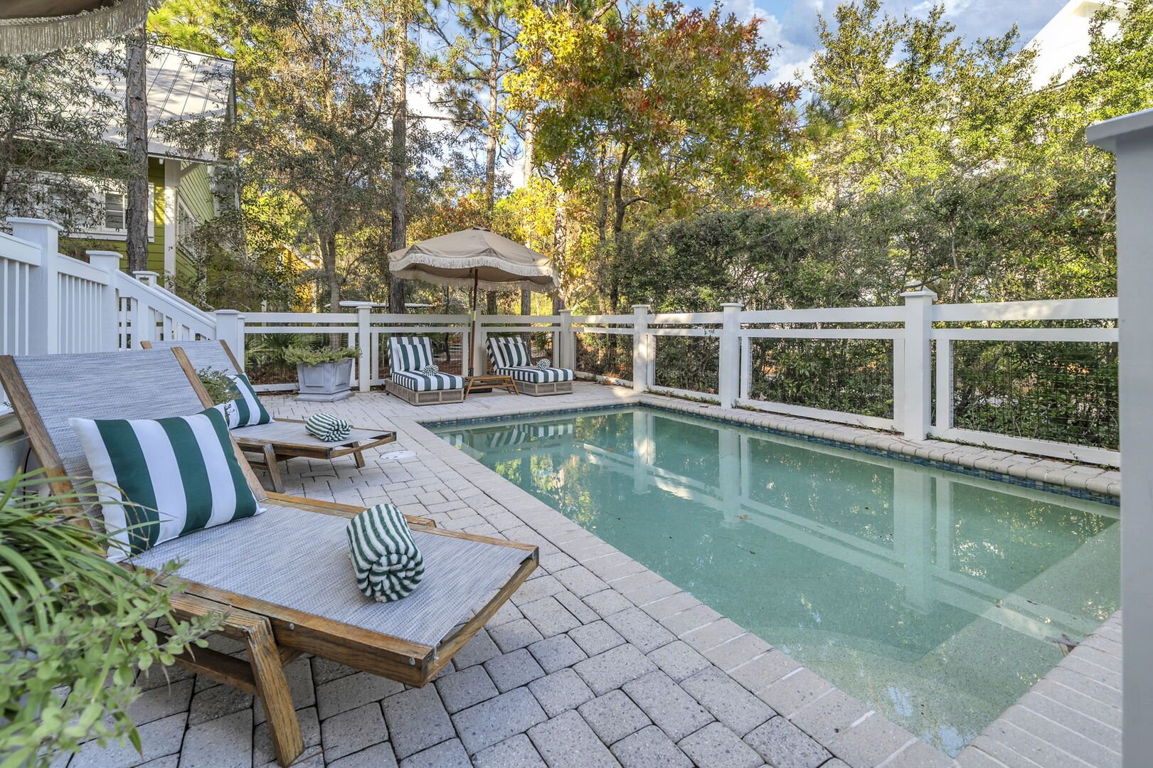 Lounge by the pool and soak in the rays of 30a.