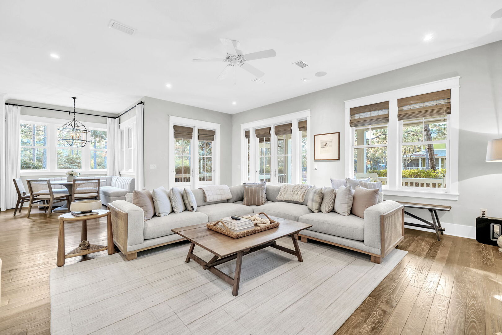 Home features an open concept living space.