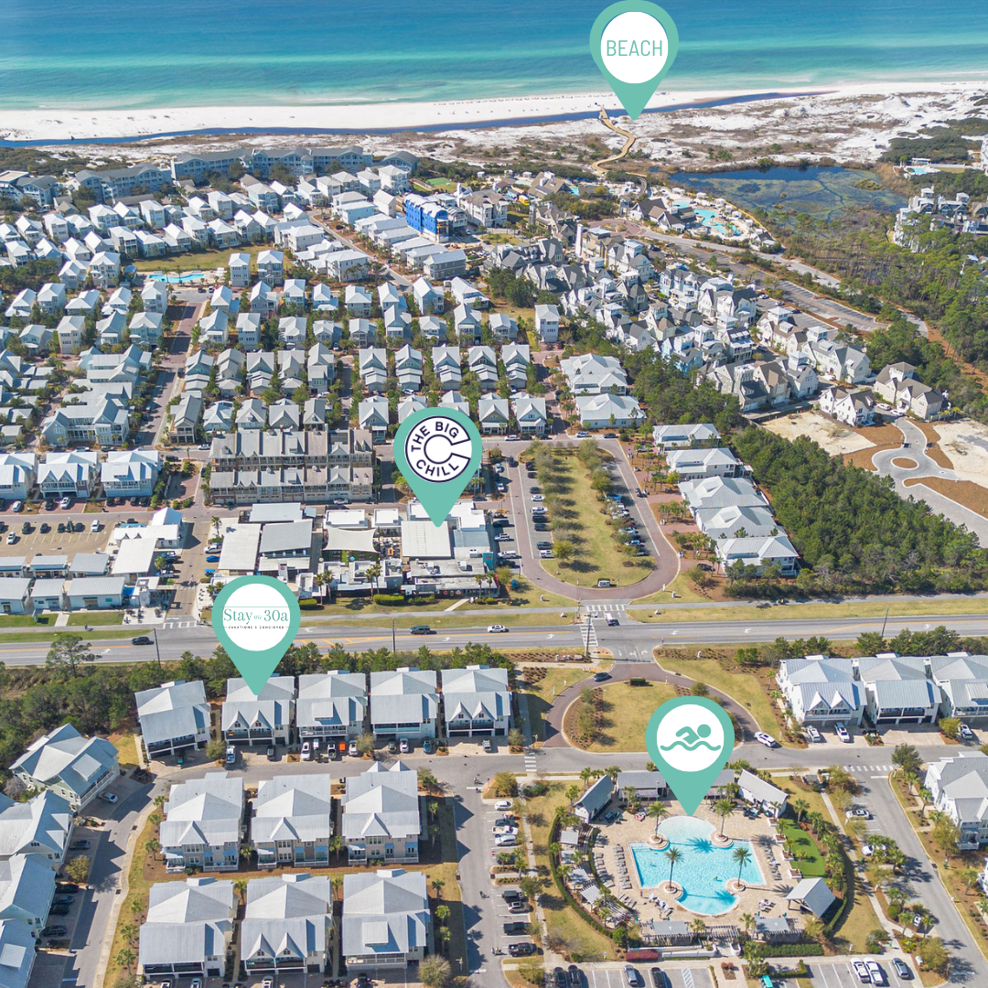 Home is located near The Big Chill & community pool!