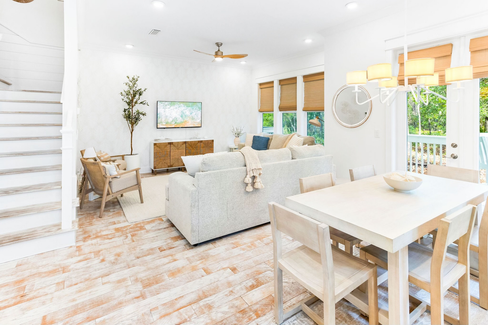 Open concept first floor living room.