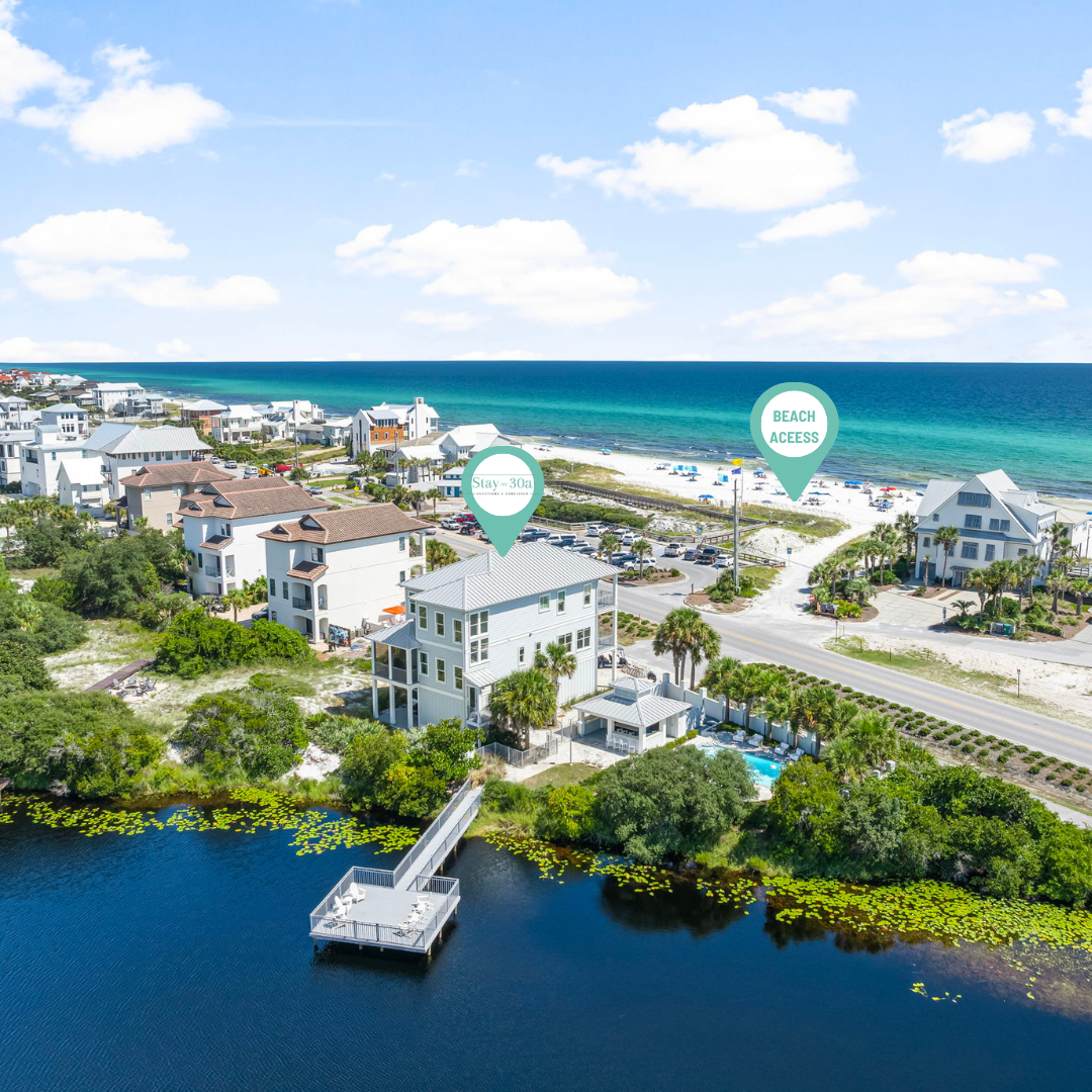Beautiful gulf views from the home! Fort Panic beach access directly across the street from the home.