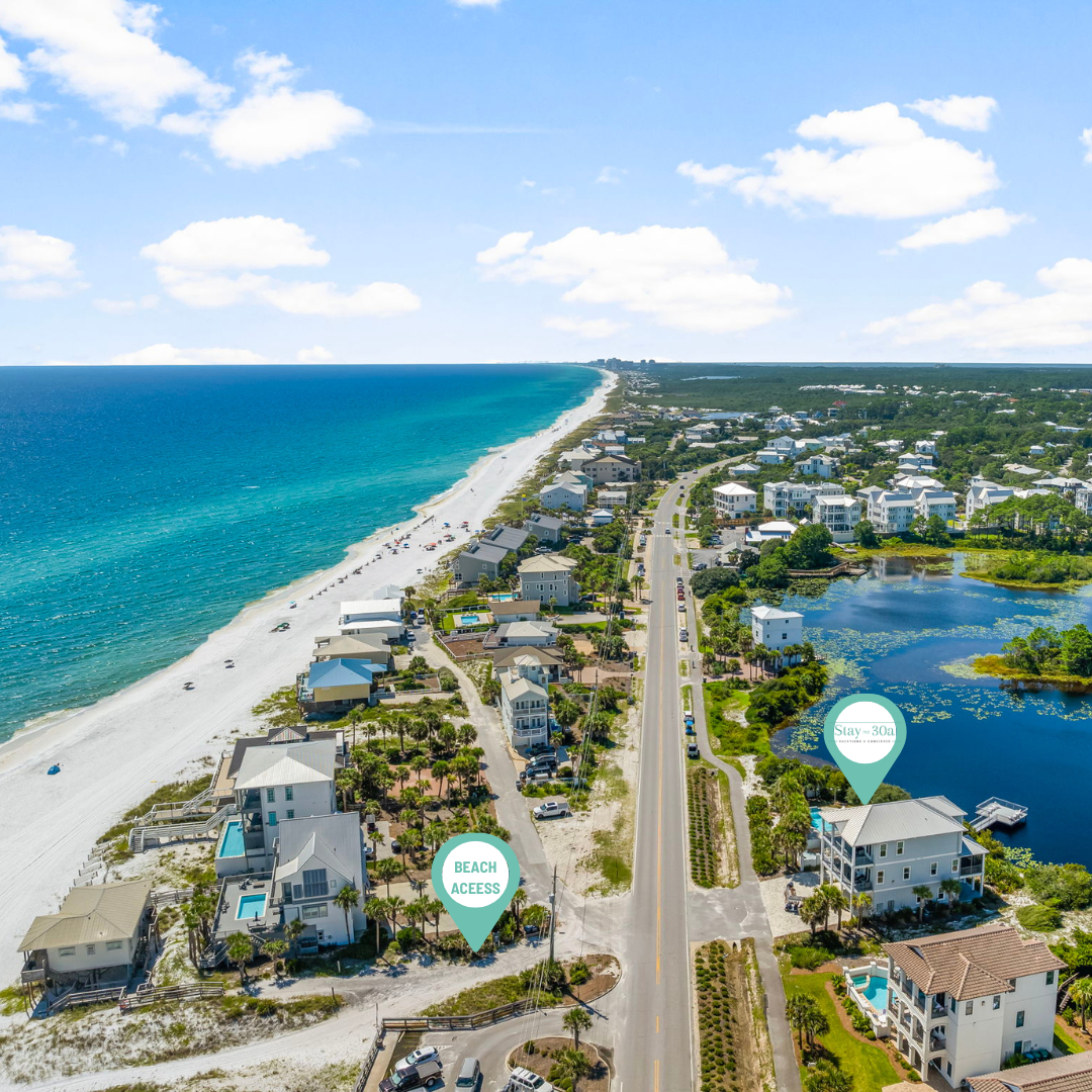 Beautiful gulf views from the home! Fort Panic beach access directly across the street from the home.